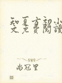 知夏方初小说全文免费阅读最新章节