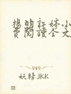 杨明许婷小说免费阅读全文最新章节