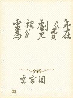 电视剧《年少有为》免费在线观看