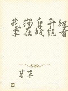 我独自升级第二季在线观看免费版