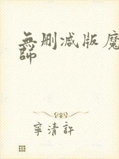 无删减版魔道祖师