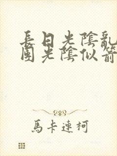 长日光阴乱作一团光阴似箭时渺渺笔