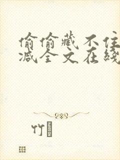 偷偷藏不住无删减全文在线阅读