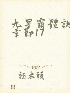 九星霸体诀最新章节17