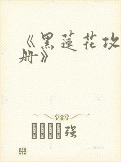 《黑莲花攻略手册》封面