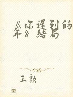 《你迟到的许多年》结局封面