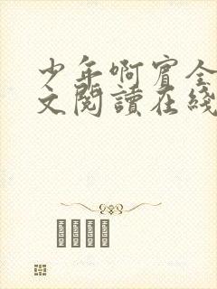 少年啊宾全文全文阅读在线阅读全文