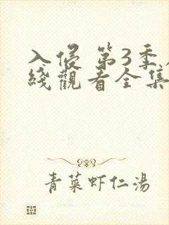 入侵 第3季在线观看全集免费播放