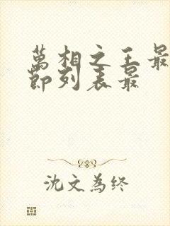 万相之王最新章节列表最