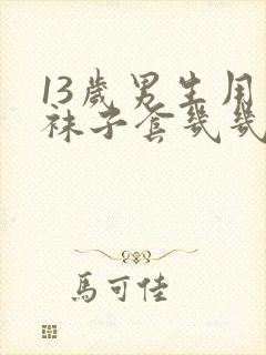 13岁男生用白袜子套几几