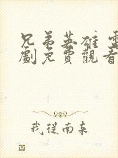 兄弟英雄 电视剧免费观看