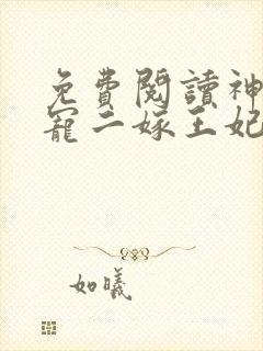 免费阅读神王毒宠二嫁王妃封面