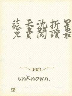 苏禾沈折星小说免费阅读最新章节