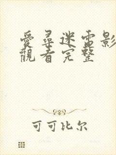 爱寻迷电影在线观看完整