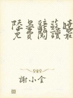 陆晏辞苏晓小说免费阅读最新章节