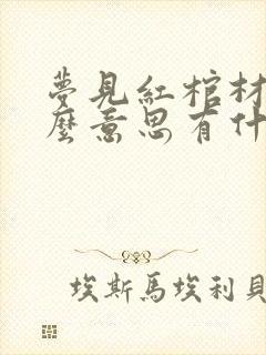 梦见红棺材是什么意思有什么预兆