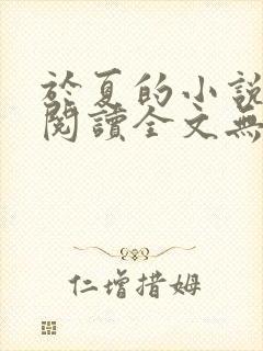 于夏的小说免费阅读全文无弹窗