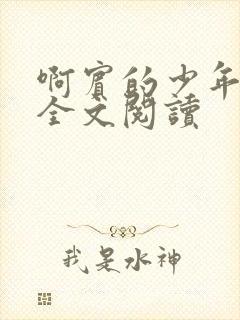 啊宾的少年在线全文阅读