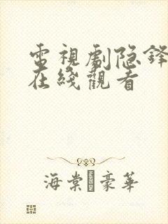 电视剧隐锋免费在线观看封面