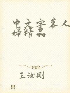 中文字幕人妻少妇精品封面