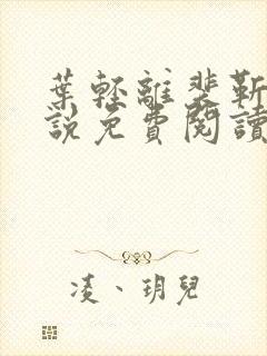 叶轻离裴靳墨小说免费阅读