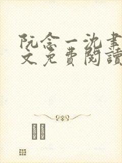 阮念一沈聿怀全文免费阅读