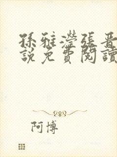 孙雅滢张晋的小说免费阅读无弹窗