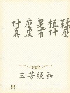 什么是植鞣皮和真皮有什么区别