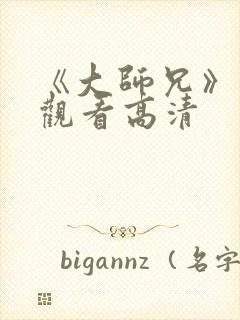 《大师兄》免费观看高清封面