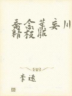 乔念叶妄川完整精校版封面