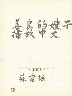 善良的嫂子在线播放中文封面