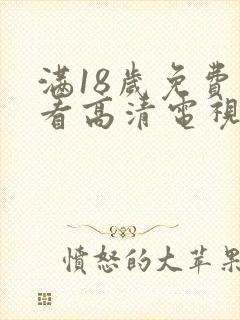 满18岁免费观看高清电视剧大全