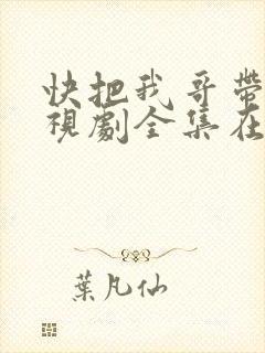 快把我哥带走电视剧全集在线观看