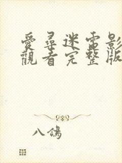 爱寻迷电影免费观看完整版