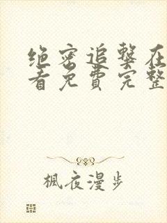 绝密追击在线观看免费完整版封面