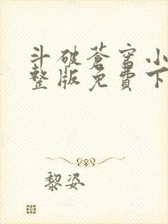 斗破苍穹小说完整版免费下载txt封面