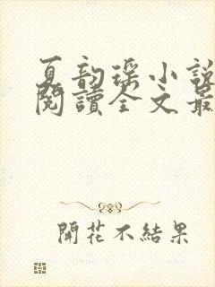 夏韵瑶小说免费阅读全文最新章节