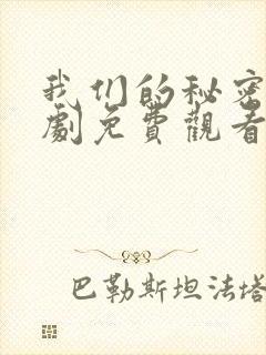 我们的秘密电视剧免费观看全集高清