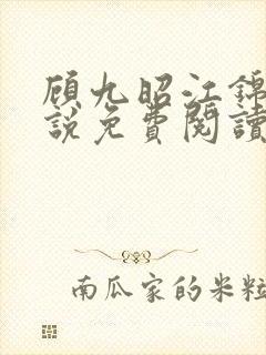 顾九昭江锦禾小说免费阅读最新章节