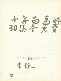 少年白马醉春风30集全免费观看