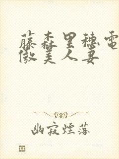 藤森里穗电影高傲美人妻封面