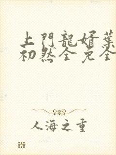 上门龙婿叶辰萧初然全免全集封面