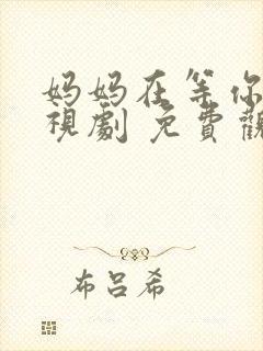 妈妈在等你 电视剧 免费观看