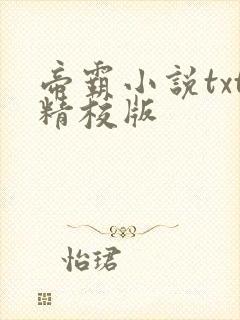 帝霸小说txt精校版