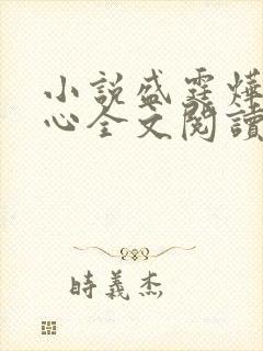 小说盛霆烨初之心全文阅读无弹窗封面