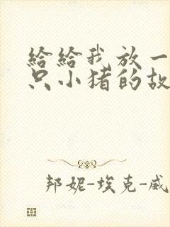 给给我放一个三只小猪的故事封面