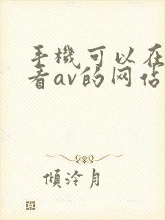 手机可以在线观看av的网站封面