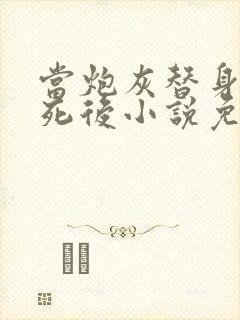 当炮灰替身的我死后小说免费阅读封面