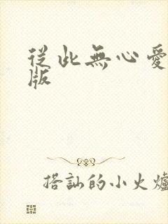 从此无心爱良夜版封面