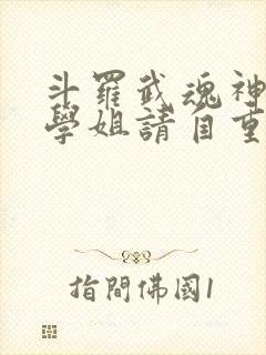 斗罗武魂神之手学姐请自重